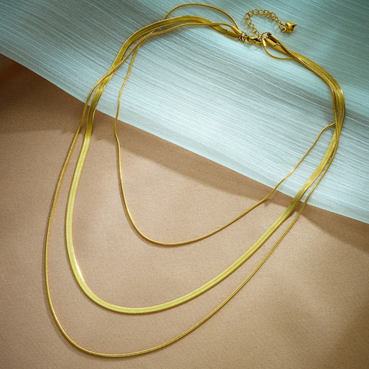 18K Gold Plated Multilayer Necklace