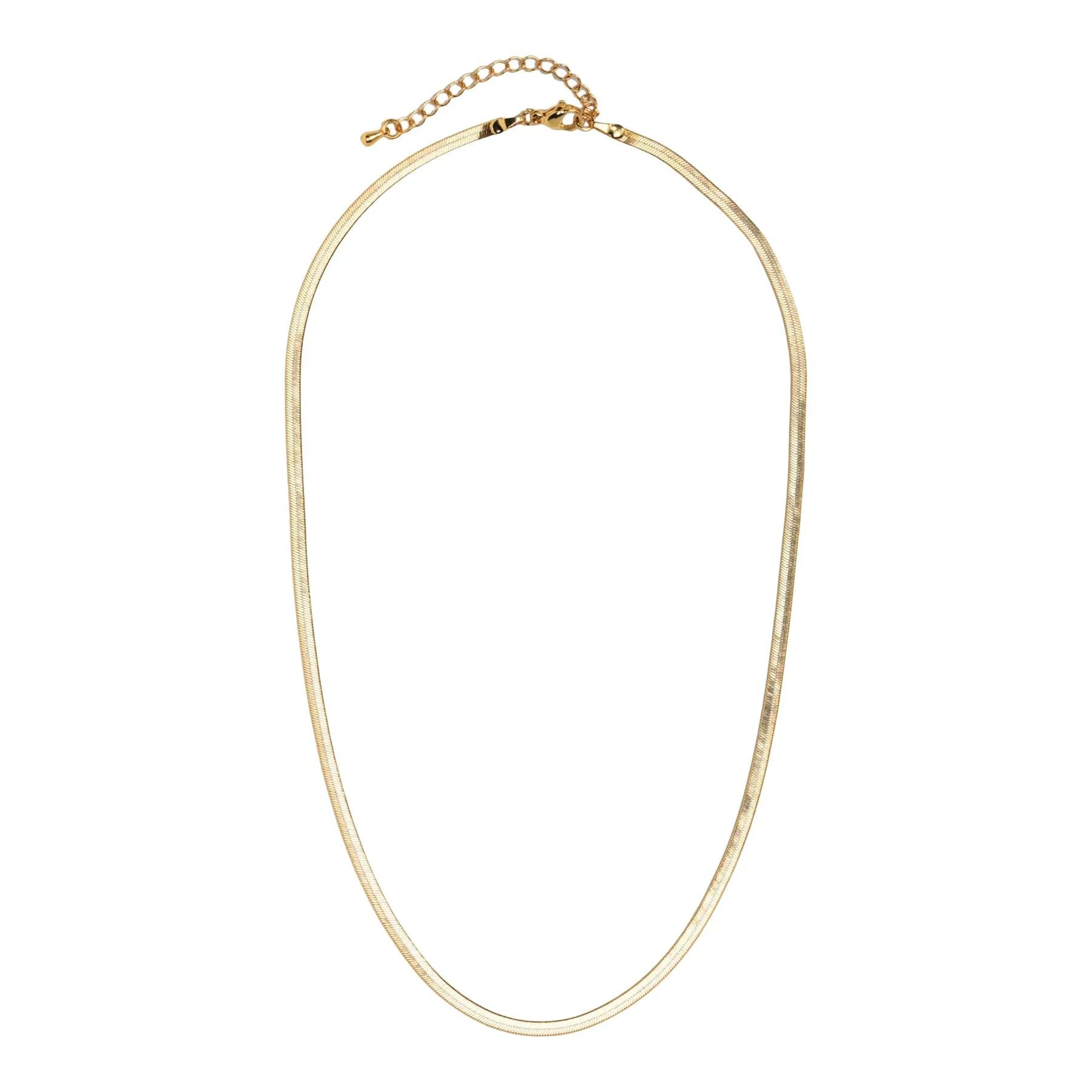 18" Herringbone Chain Necklace