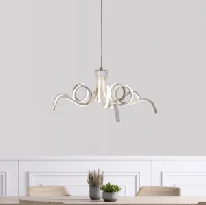 70cm Noodle Contemporary Pendant White
