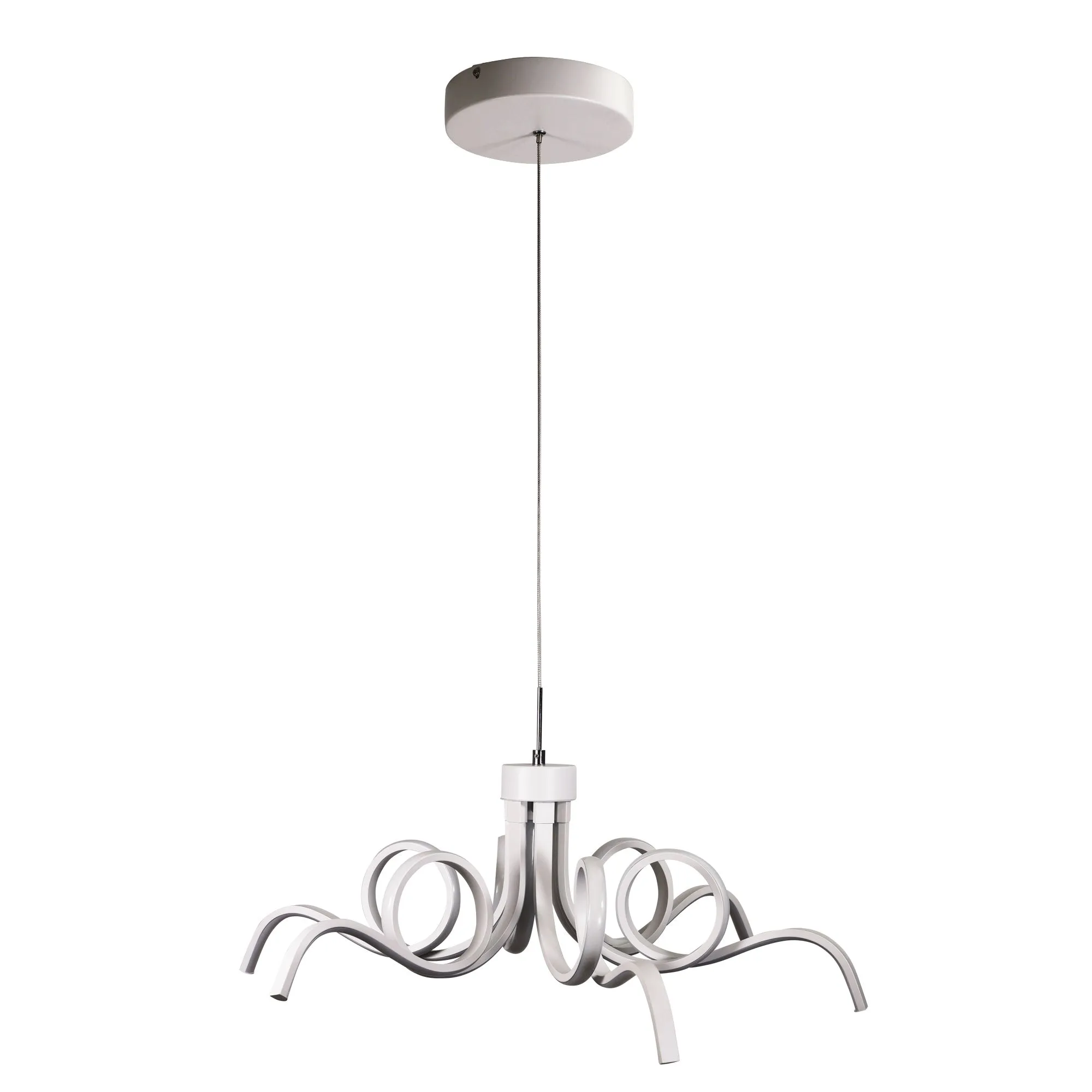 70cm Noodle Contemporary Pendant White