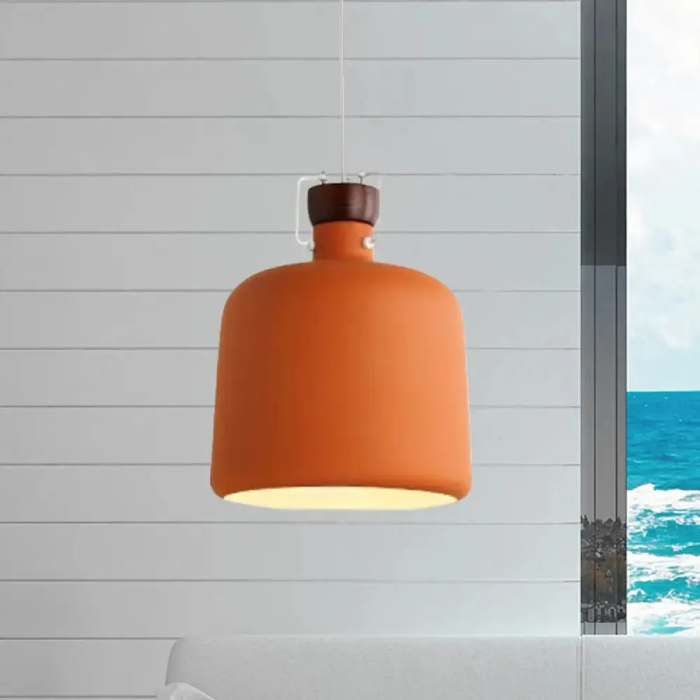 Adjustable Cord Metal Pendant Ceiling Lamp in White/Black - Modern Hanging Light Fixture for Living Room