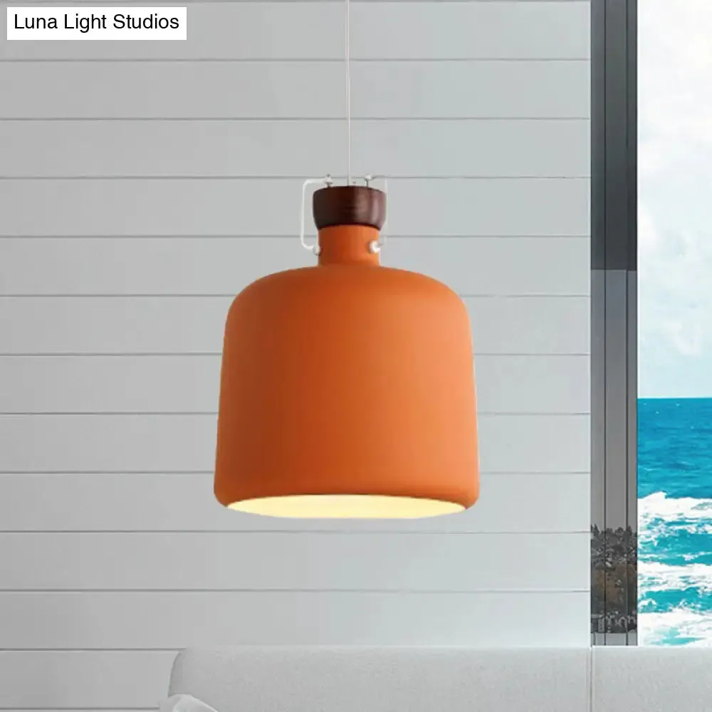 Adjustable Cord Metal Pendant Ceiling Lamp in White/Black - Modern Hanging Light Fixture for Living Room