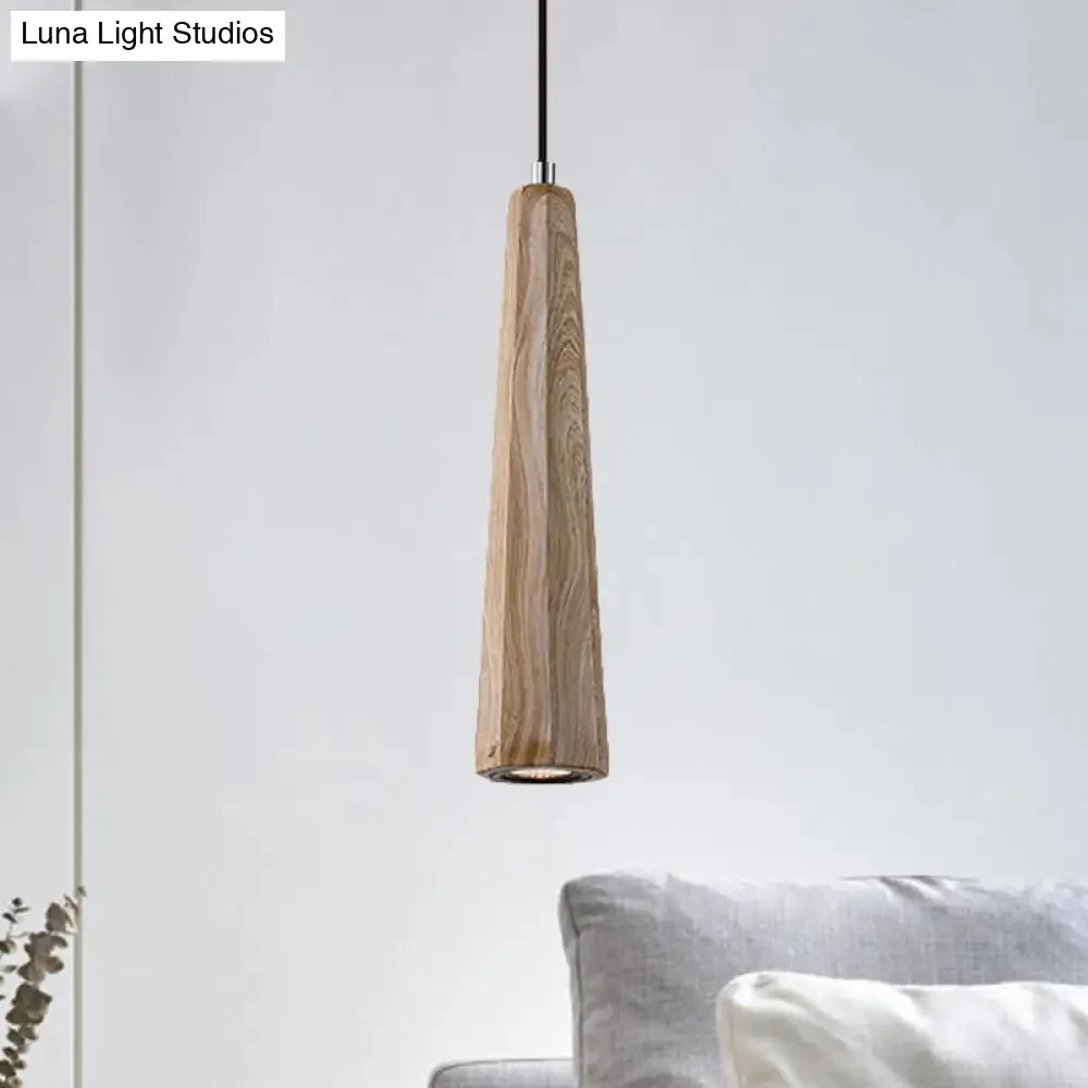 Alshain - Nordic Nordic 1 Light Pendant Lighting with Concrete Shade Black/Grey/Brown Tapered Hanging Ceiling Light