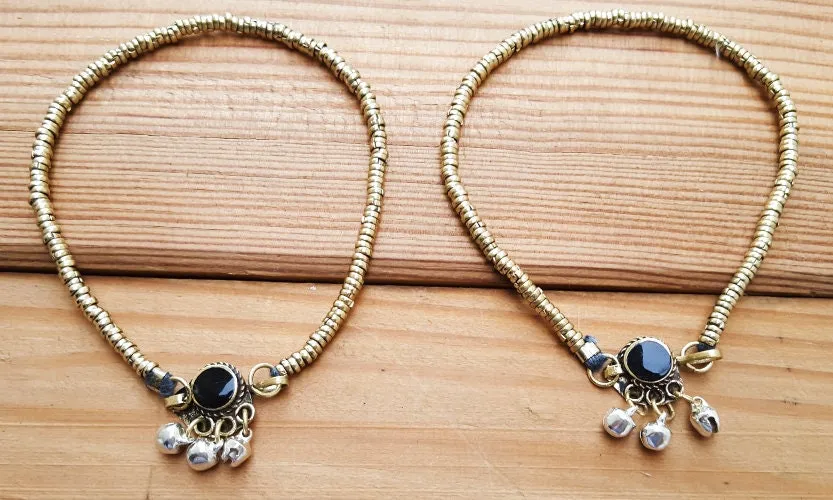 Anklet - Gold Ankle Bracelet -  Anklet - Foot Jewelry - Foot Bracelet - Chain Anklet - Summer Jewelry - Beach Jewelry-.Afghan Anklet .