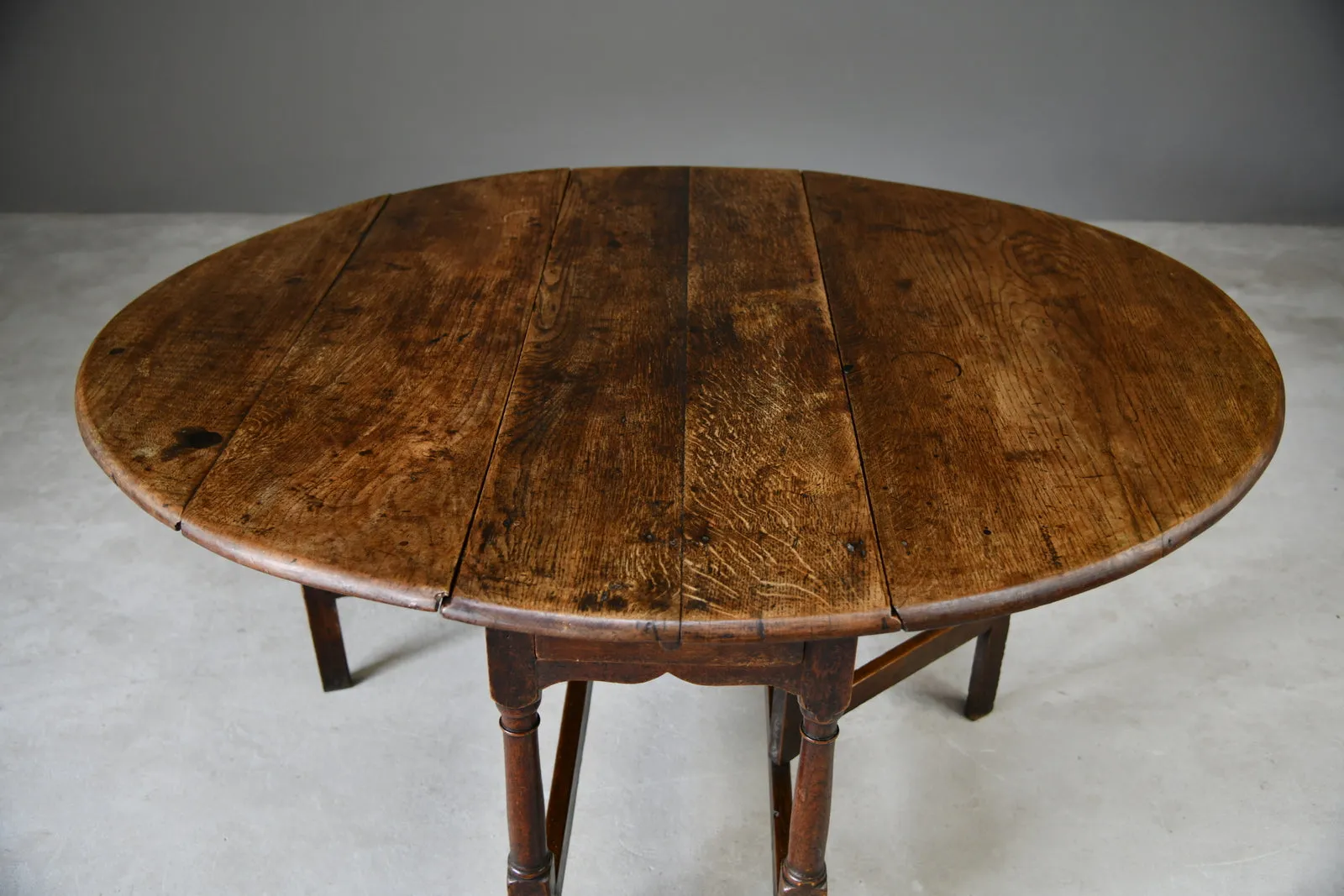 Antique 18th Century Oak Drop Leaf Table