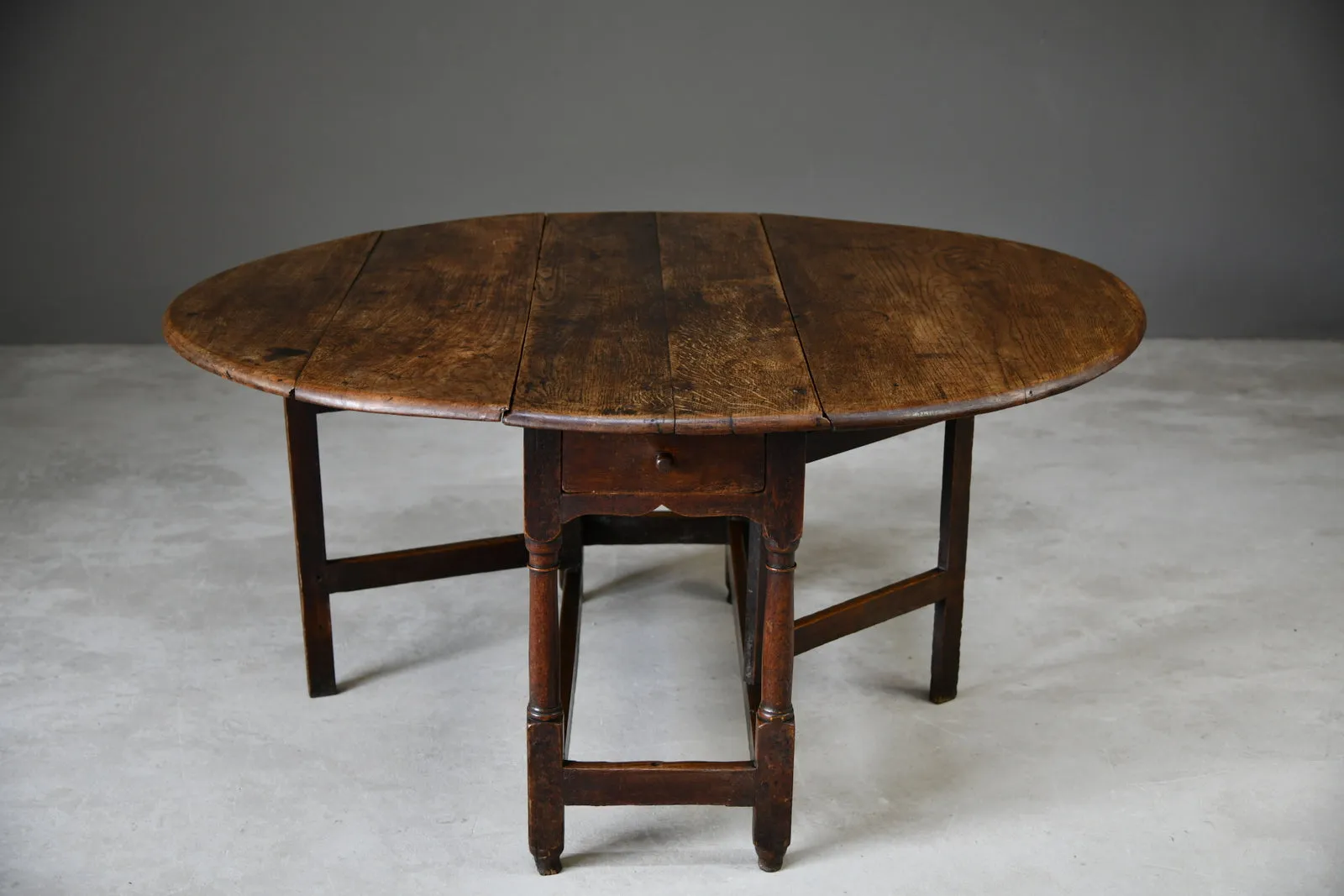 Antique 18th Century Oak Drop Leaf Table