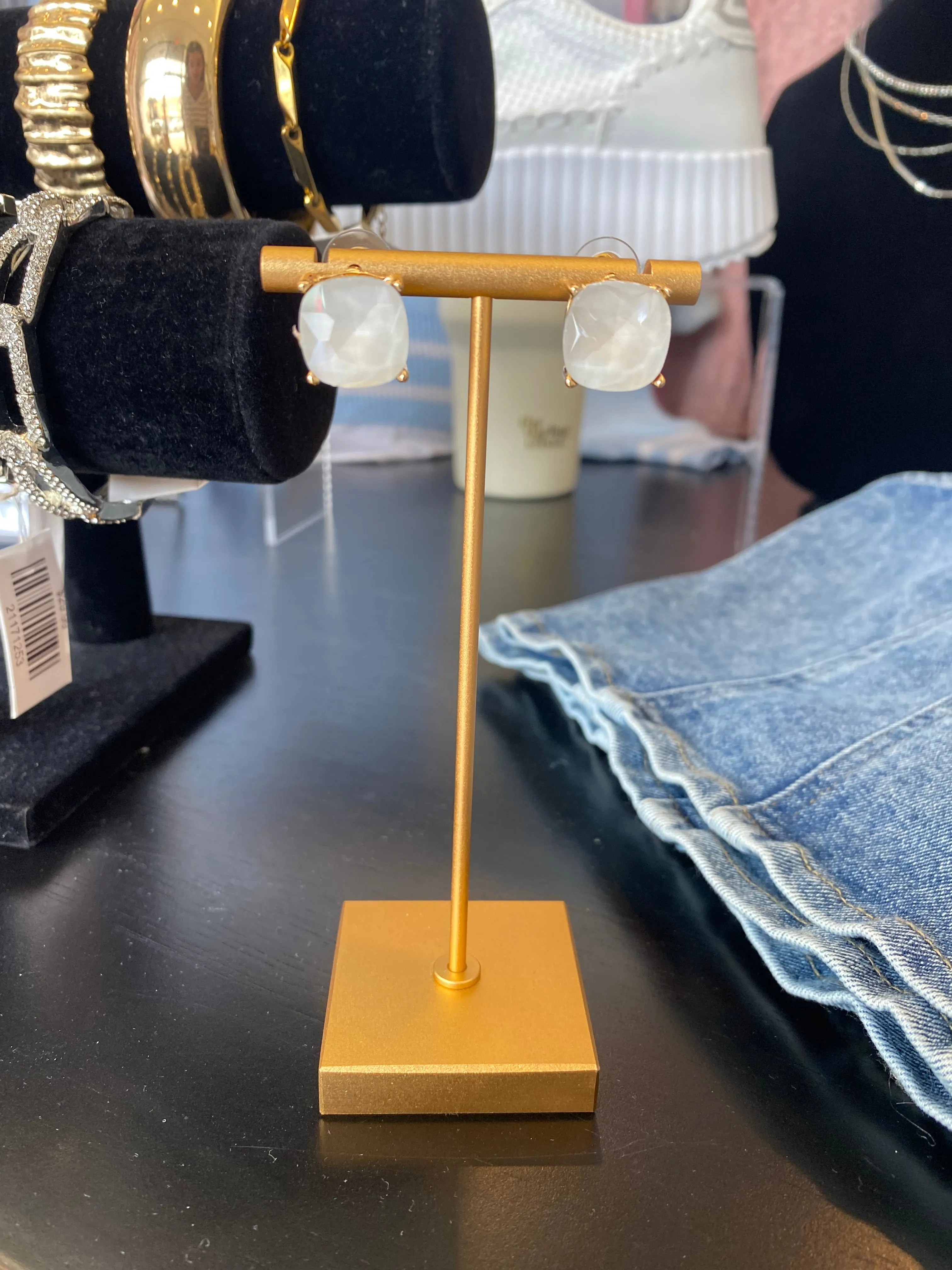 Aurora Gem Stud Earrings