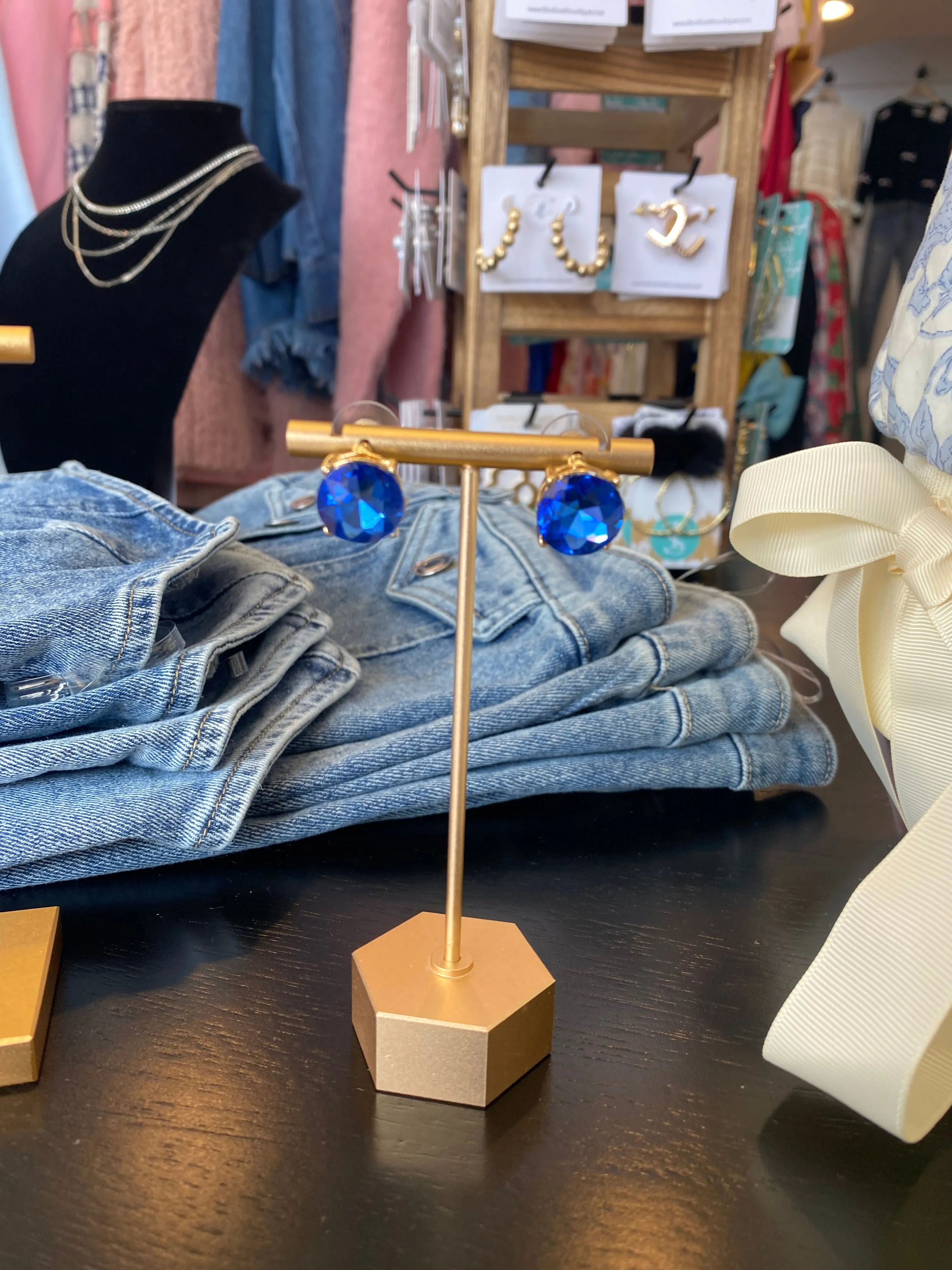 Aurora Gem Stud Earrings