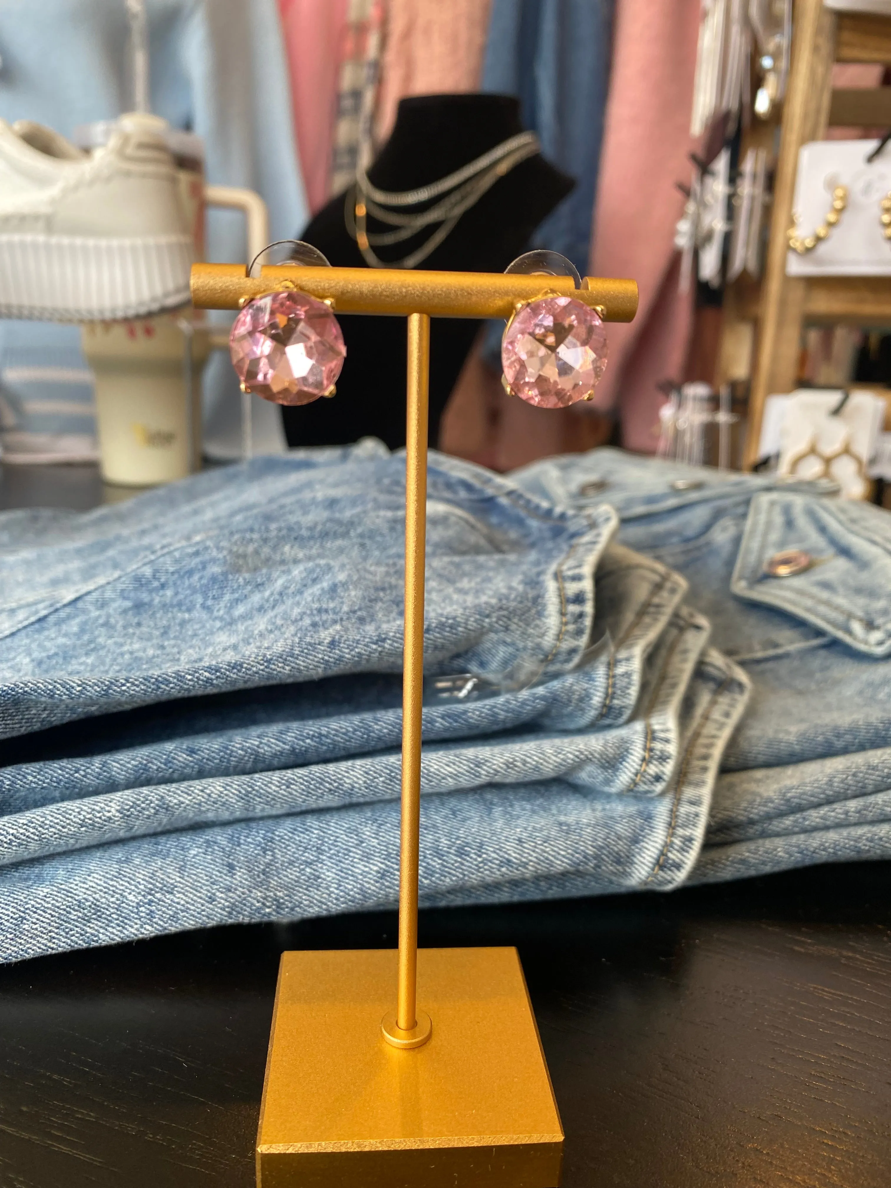 Aurora Gem Stud Earrings
