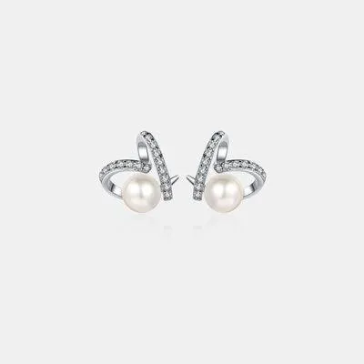 Awe-Inspiring Natural Pearl Moissanite Earrings