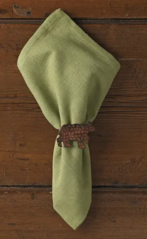 Bear Napkin Ring - Patina (set of 4)