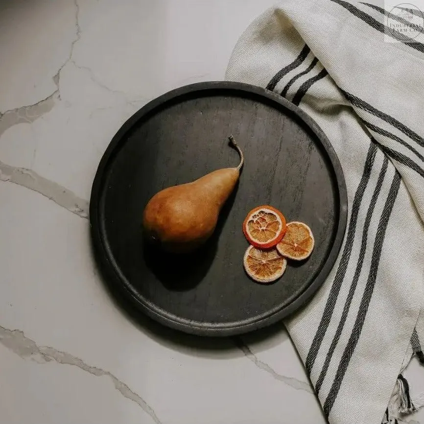 Black Paulownia Wood Tray