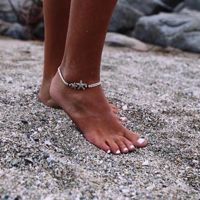 Bohemian Starfish Beach Anklet