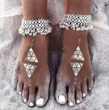 Bohemian Style Beach Anklet (1 Pair)