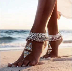 Bohemian Style Beach Anklet (1 Pair)