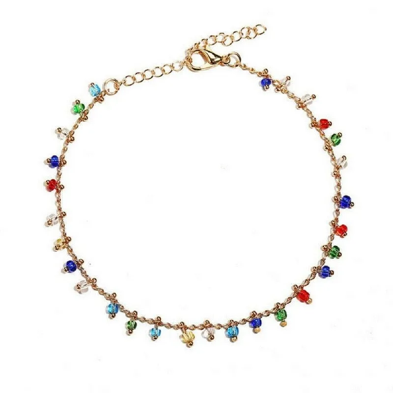 Bohemian Turkish Eyes Beads Anklets For Women Summer Ocean Beach