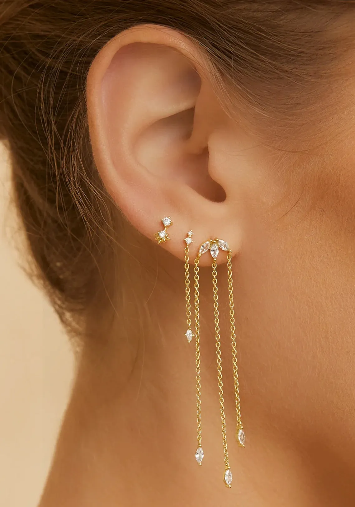 BONNIE GOLD STUD EARRINGS