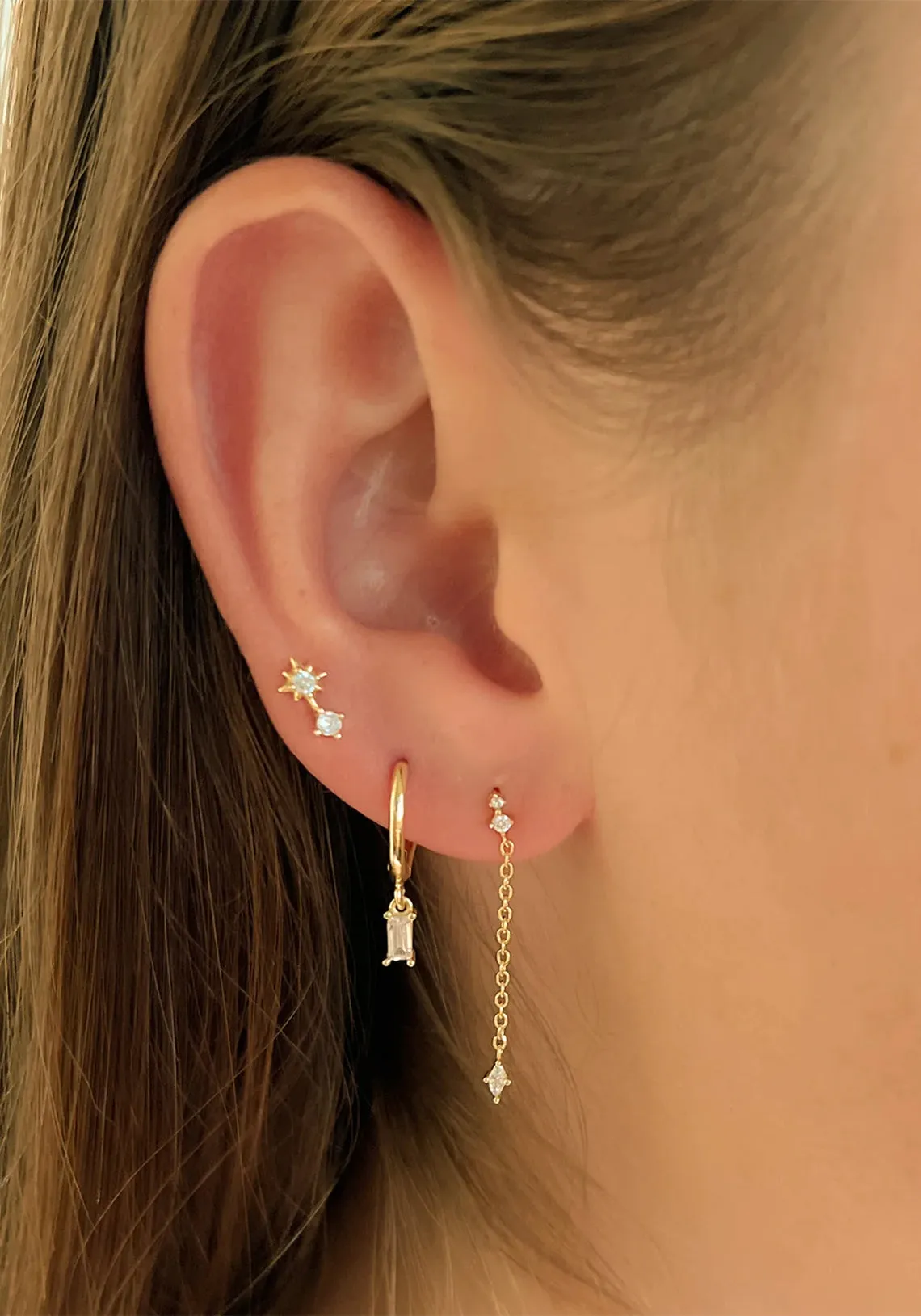 BONNIE GOLD STUD EARRINGS