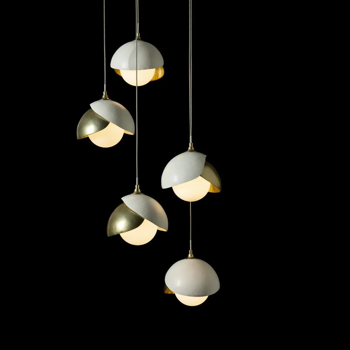 Brooklyn 16 in. 5 lights Long Pendant Light White Finish