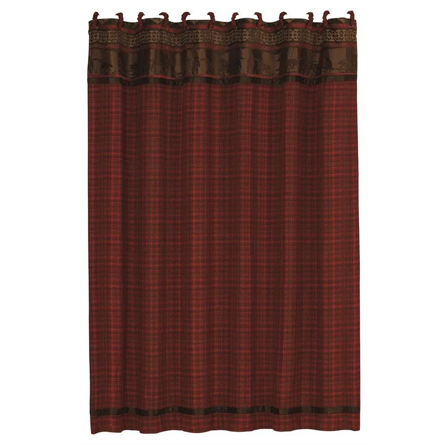 Cascade Lodge Plaid Shower Curtain