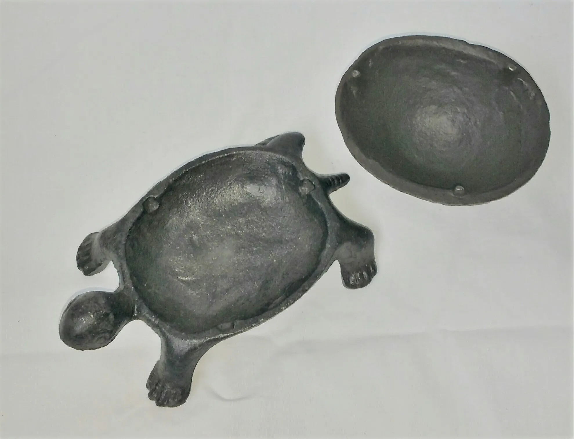 Cast Iron Garden Turtle Trinket, Key Box