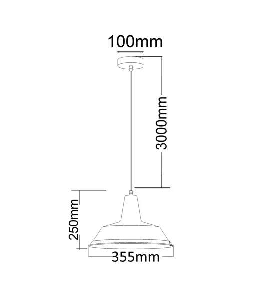 CLA Divo Angled Dome Shape Pendant Light