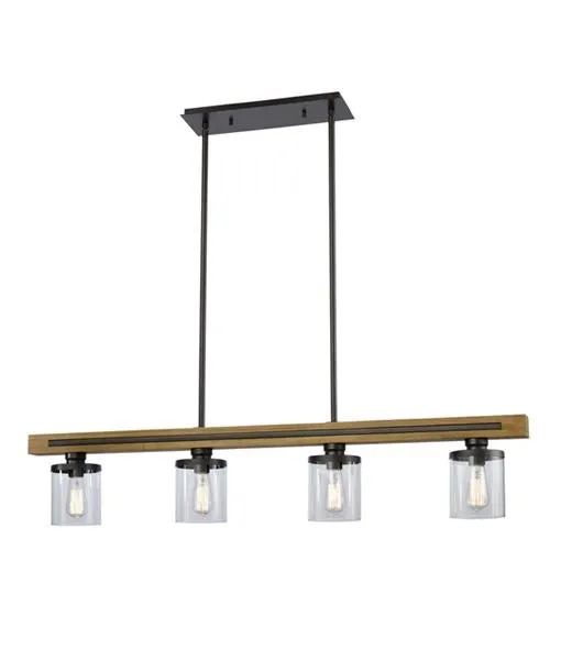 CLA METI Warm Chestnut Wood Pendant lights