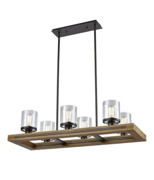 CLA METI Warm Chestnut Wood Pendant lights