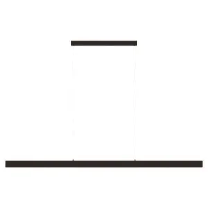Climene 2 48W Tri Coloured LED Linear Pendant Matt Black