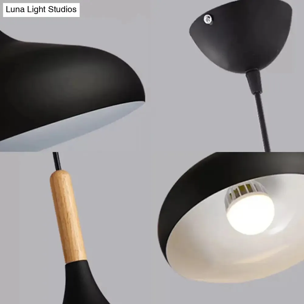 Contemporary Aluminum Pendant Light with Onion Shade – Ideal for Balcony or Hallway – 9.5/12/14 Inch Wide – Includes 1 Bulb
