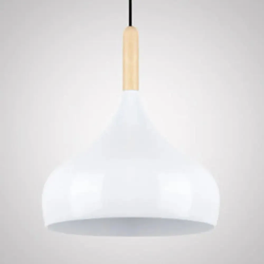 Contemporary Aluminum Pendant Light with Onion Shade – Ideal for Balcony or Hallway – 9.5/12/14 Inch Wide – Includes 1 Bulb