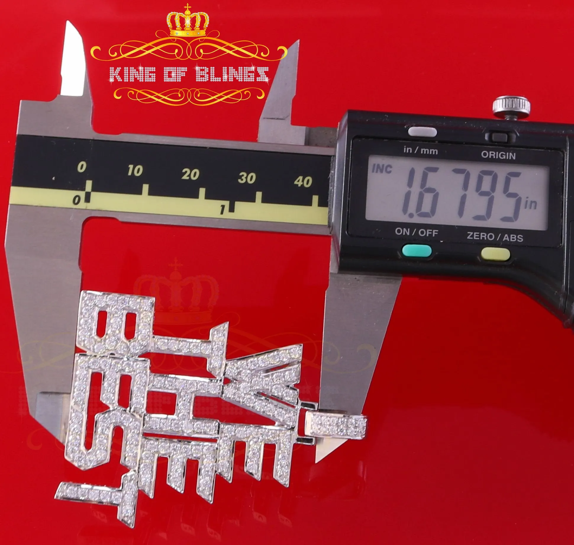 Create Your Own Custom Design in 925 Sterling Silver like White We The Best Letter Pendant in Cubic Zirconia