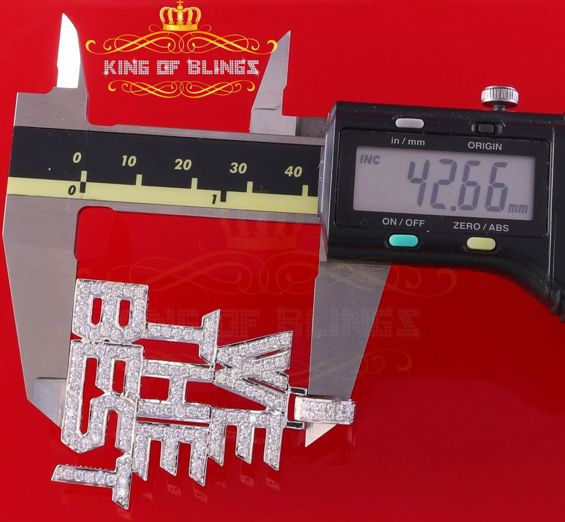 Create Your Own Custom Design in 925 Sterling Silver like White We The Best Letter Pendant in Cubic Zirconia