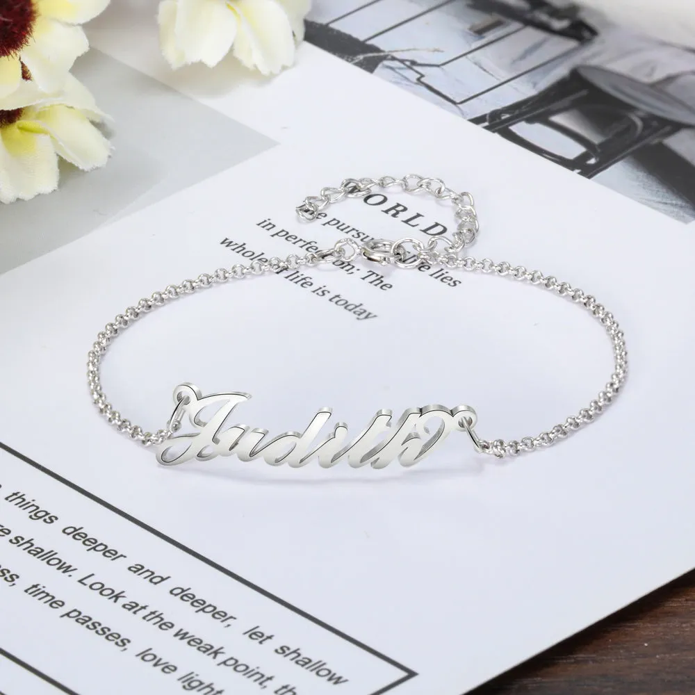 Cursive Custom Personalized Name Bracelet
