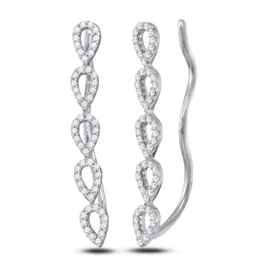 Dazzling Diamond Cascade Earrings