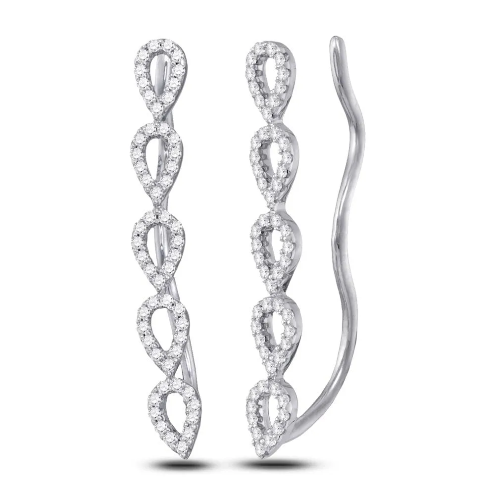 Dazzling Diamond Cascade Earrings