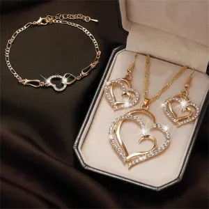 Dazzling Heart Jewelry Set