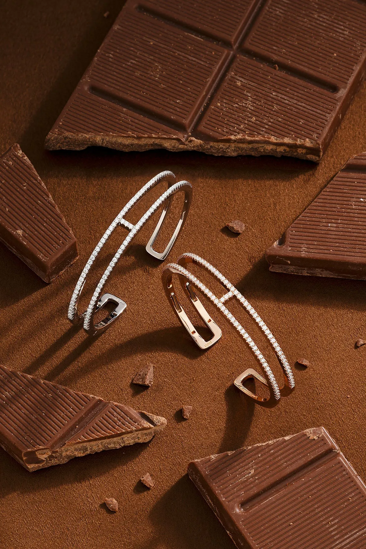 Double Line Pavé Cuff