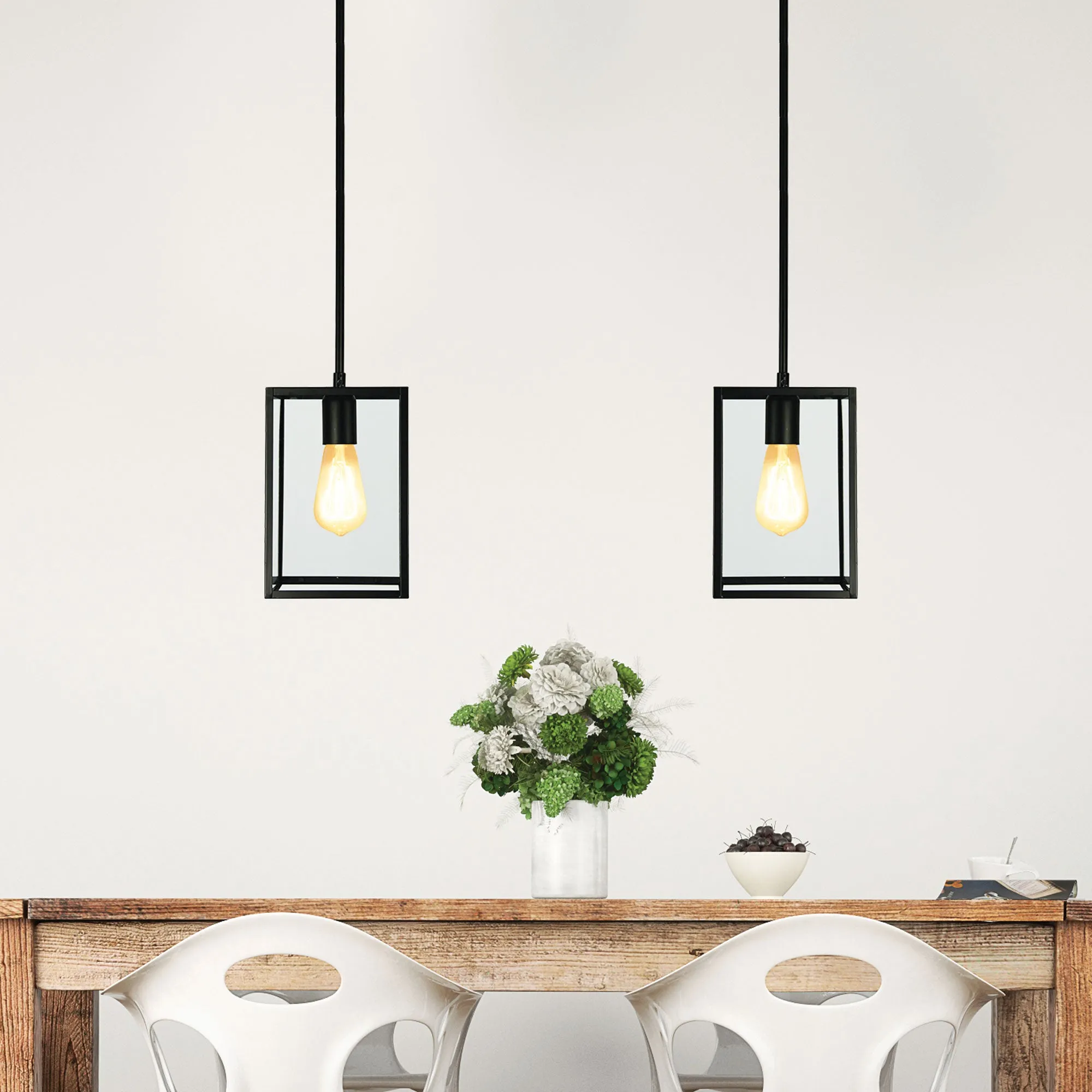 Eaton 17 Single Pendant Matt Black