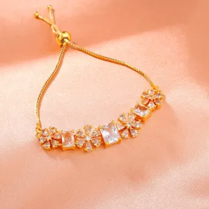 Estele Gold Plated CZ Fascinating Designer Bracelet for Women