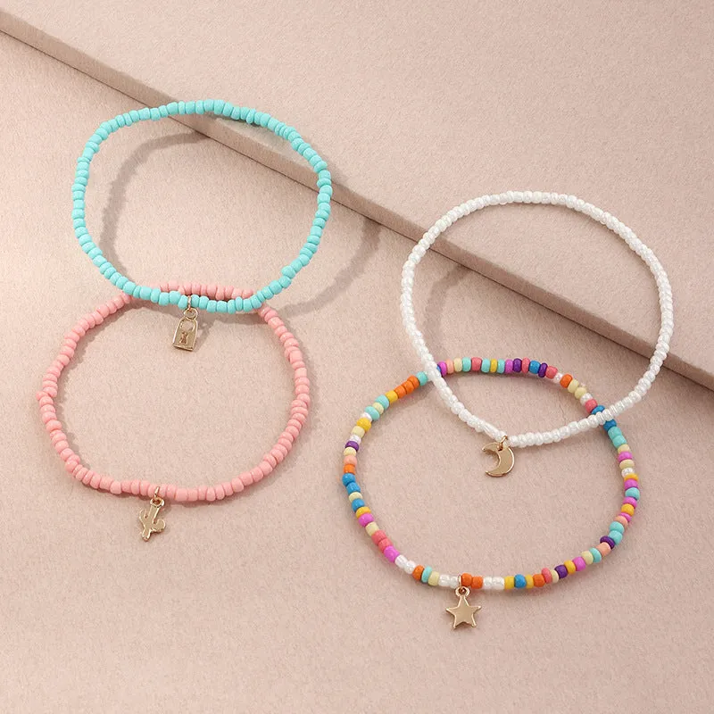 Fashion Beads Choker Anklets Womens
