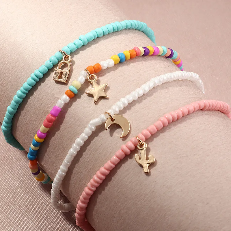 Fashion Beads Choker Anklets Womens