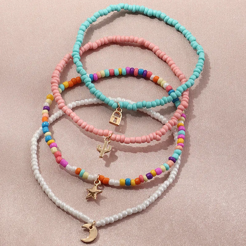 Fashion Beads Choker Anklets Womens