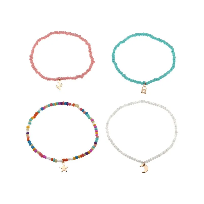 Fashion Beads Choker Anklets Womens