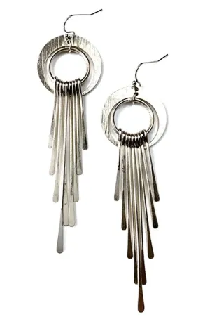 Fringe Disc Earring