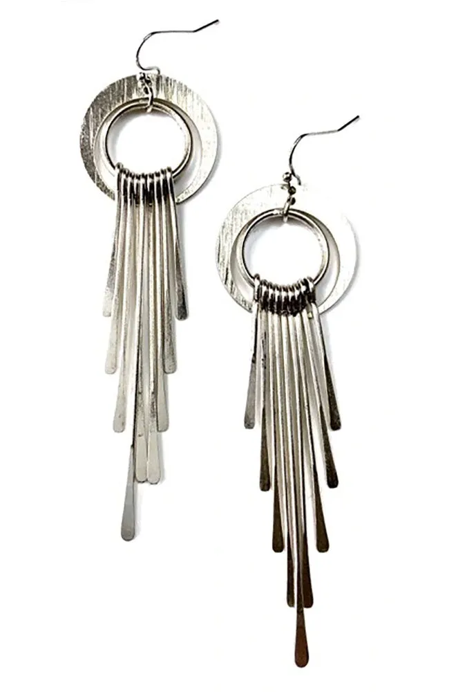 Fringe Disc Earring
