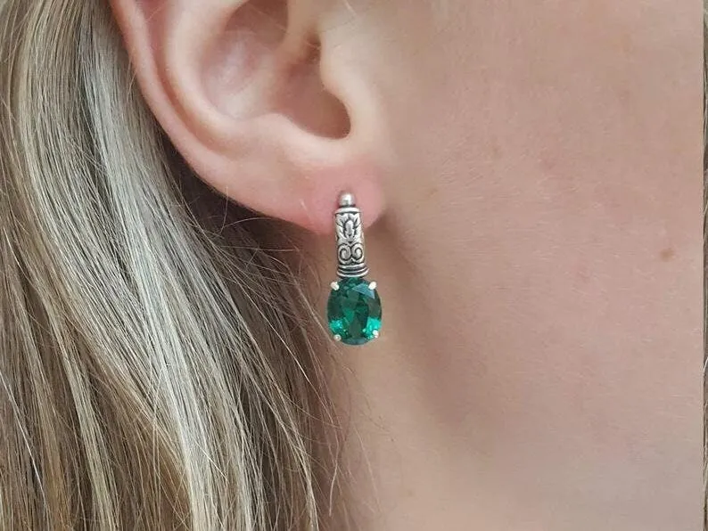 Genuine Larimar Earrings - Blue Drop Earrings - Long Boho Earrings
