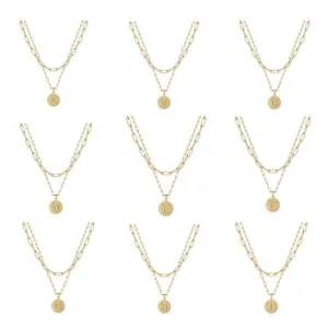 Gold Initial Necklaces for Women