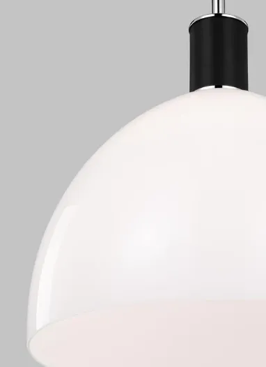 Hadley 1lt Pendant Polished Nickel