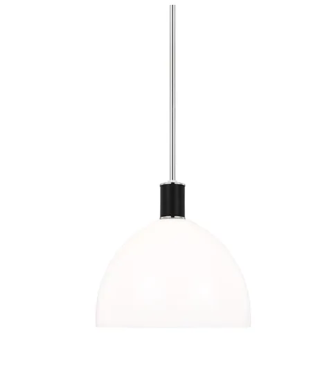 Hadley 1lt Pendant Polished Nickel